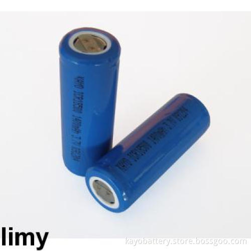 1400mAh 3.7V 18500 Li-ion Battery with 500times life cycle